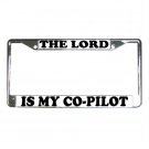 THE LORD IS MY CO-PILOT License Plate Frame Vehicle Heavy Duty Metal 13285938 THE LORD IS MY CO-PILOT License Plate Frame Vehicle Heavy Duty Metal 13285938