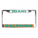 MIAMI DOLPHINS License Plate Frame Vehicle Heavy Duty Metal 18586567