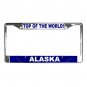 ALASKA TOP OF THE WORLD License Plate Frame Vehicle Heavy Duty Metal 13098454