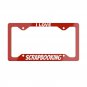 I LOVE SCRAPBOOKING License Plate Frame Vehicle Aluminum with a Glossy Finish Made in USA