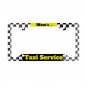 MOM'S TAXI SERVICE License Plate Frame Vehicle Aluminum with a Glossy Finish Made in USA