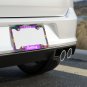 I LOVE KNITTING License Plate Frame Vehicle Aluminum with a Glossy Finish Made in USA
