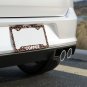 I LOVE COFFEE License Plate Frame Vehicle Heavy Duty Metal