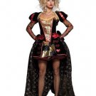 Luxury Wonderland Queen Dress Halloween Costumes Deluxe Cosplay Princess Fancy Dress