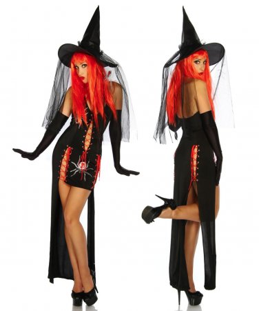 Sexy Witch Costume Women Magic Costumes Adult Halloween Gothic Beauties Fancy Dress