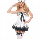Women Cosplay Sexy Sailor Fancy dress Uniform Carnival Stewardess Navy Costume