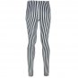 Women Sexy Striped Print Leggings Ankle-Length Pants Slim Trousers