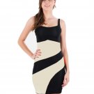 Spaghetti Strap Black and White Sexy dress women