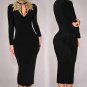 Black Gold Sequin Dress Fashion Dress Sexy Crew Neck Runway Dresses
