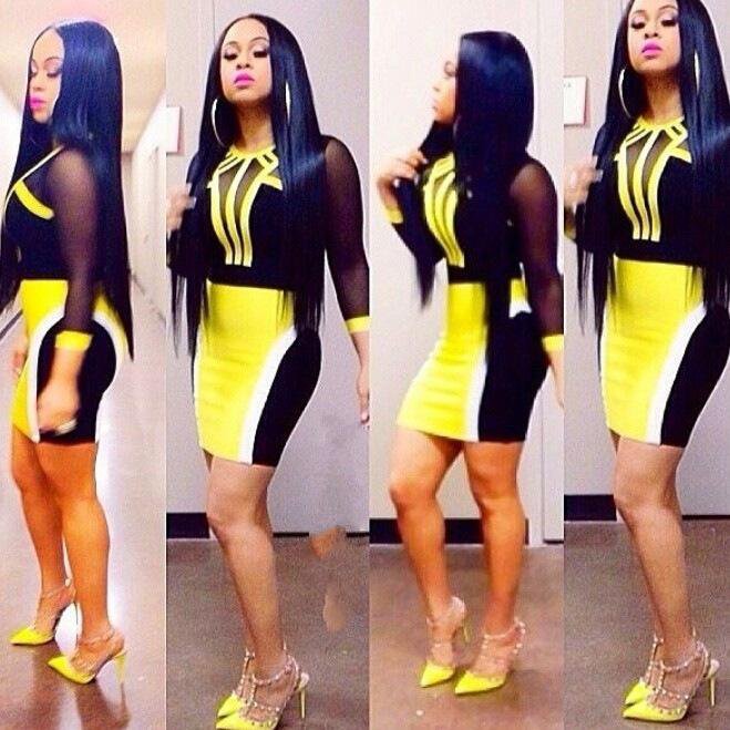 Plus Size 3XL Dress Fashion Runway Dress 3/4 Sleeve Sexy XXXL Dress women