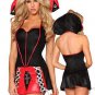 Cosplay Outfit Halloween Female Fancy Dress Powerful Black Sexy Vampire Costume W8313