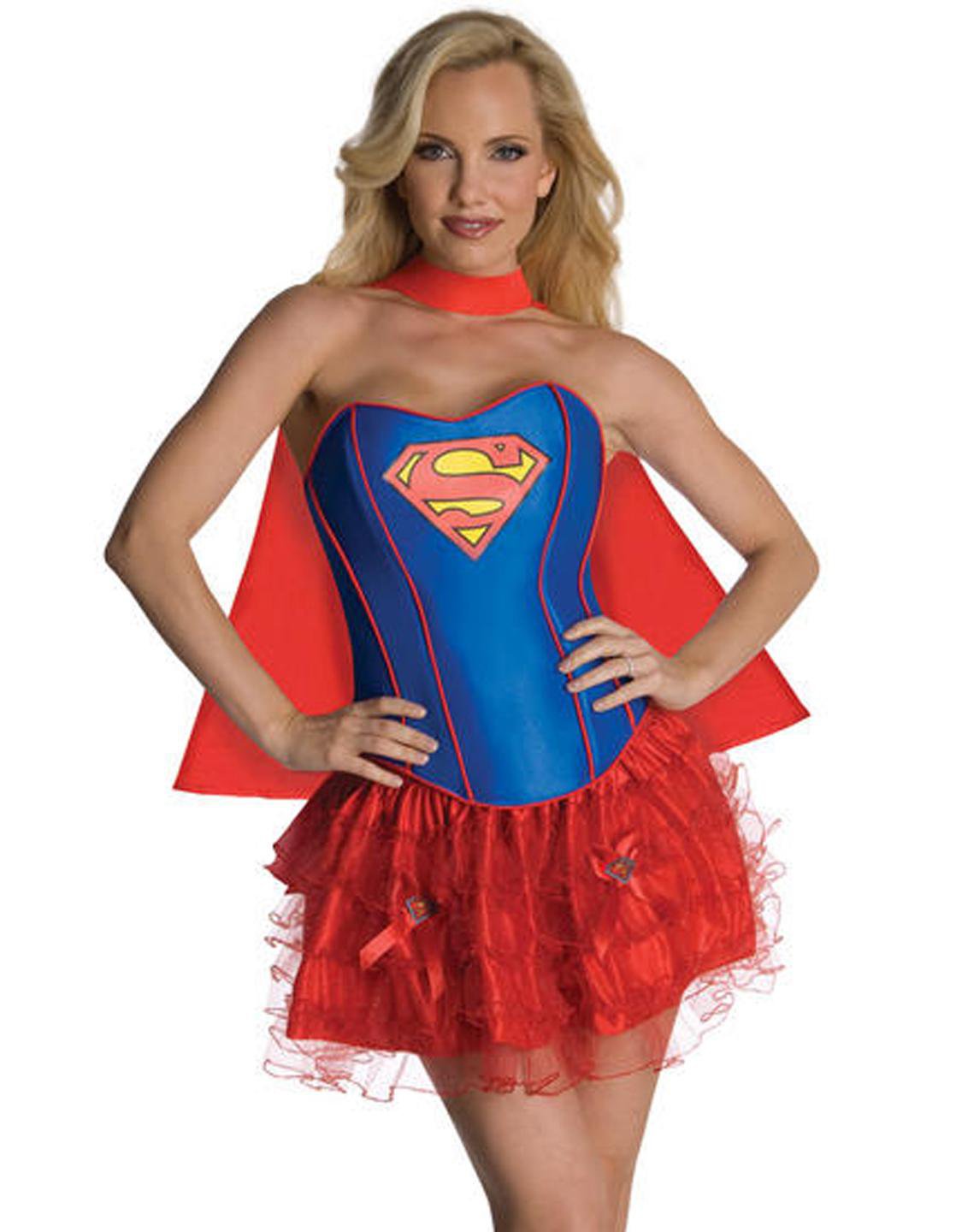 Carnival Super Hero Uniform Adult DC comics costume Corset Super girl Costume