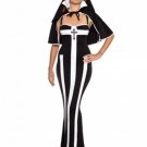 Uniform Temptation Deluxe Nun Costume Classic Sexy Ankle Length Halloween Fancy Dress