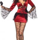 Flared Sleeves Vampire Fancy Dress Classic Cosplay Costume Biting Sexy Halloween Uniform
