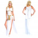 Girl Greek goddess Queen Cosplay Costume white Egyptian princess Fancy dress for Halloween W8828