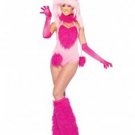 Pink Faux Furry Fancy Dress Carnival Cute Monster Costumes W408560