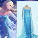 Halloween Fancy Dress Classic Woman Snow Queen Elsa In Frozen Cosplay Costume  W846124