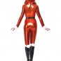 Santa Gift Beautiful Fancy Dress Lustrous Slim Catsuit Christmas Costume W204008