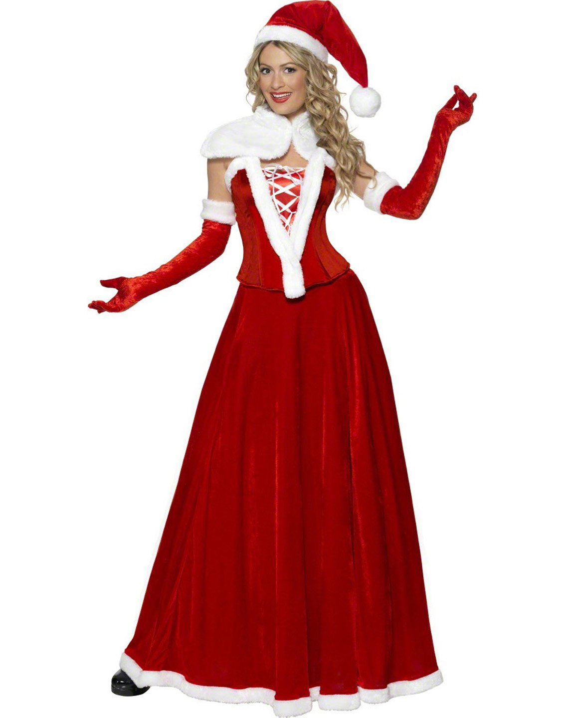 Good Quality Thick Ankle-length Long Christmas Costumes Outlets with Hat W4013