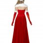 Thick Ankle-length Long Christmas Costumes Santa Claus Outlets with Hat Xmas Dress