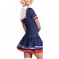 Blue Woman Carnival Uniform Female Halloween Sailor Costumes Navy Fancy Dress with Hat