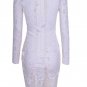 Where to buy Long Sleeve Mesh Sexy Party Dress Fashion White Lace Dresses