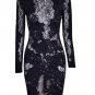 Where to buy Long Sleeve Mesh Sexy Party Dress Fashion White Lace Dresses