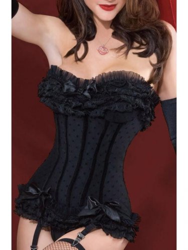 Plus Size 2XL Size Classic Corset Corselet Espartilho Renda W1485