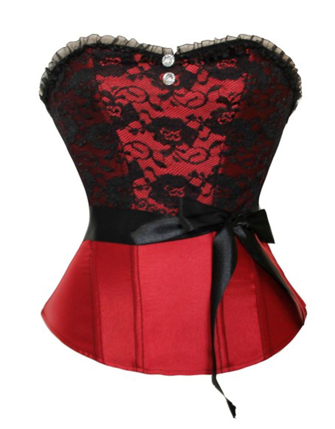 red lace overlay