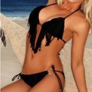Hot Straps Accents Sexy Fashion Black Color Swimwear