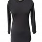 Sexy Stand-Up Collar Casual Dress M-2XL Size Long Sleeve Black Casual Dress Women