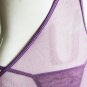 Sexy Semi-cup Cut Out Sides Purple Color One Size New Lingerie With Back Ties W205340A