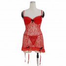 Fashion M-L Size Red Sexy Floral Valentine Day Lingerie With Keyhole Cut Out Back W655556B
