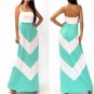 Strapless Fashion Maxi Dress White S-XL Size Long Beach Dress