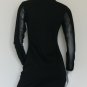 Black Scoop Neck Party Dres Sexy Bodycon Dress Fashion Dresses With Mesh Panels