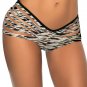 Zebra Pattern Print Slash Fashion Hot Sexy Swimming Trunks W3538A