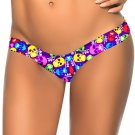 Sexy Colorized Human Skeleton Print S-XL Size Fashion Women Swimming Trunks W3537A