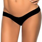 Sexy Fashion V Shape Bottom New Black S-XL Size Women Swimming Trunks W3537P