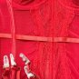 Red Valentine Underwear Large Size Sexy Lover Bustier With Lace