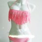 Pink Color S Size Hot Sexy Bikini With Fringe W399402G