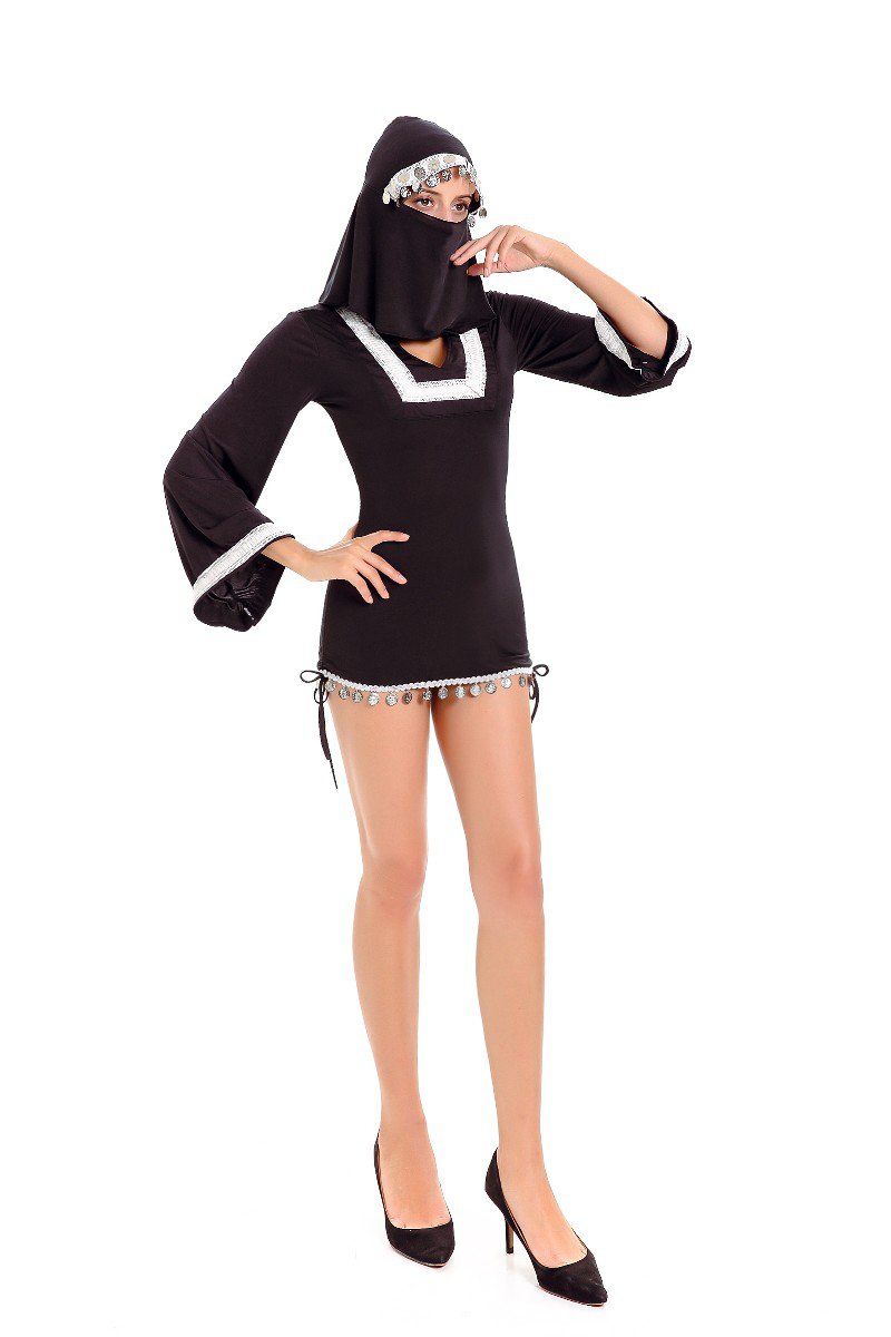 Middle Eastern Arab Girl Burka Halloween Costume Fancy Dress W4110725
