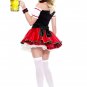 Red Carnival Festival Fancy Dresses Short Oktoberfest Beer Girl Costume