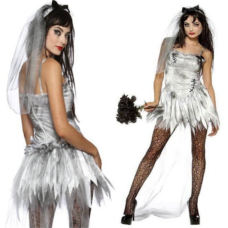 Melbourne Corpse Day Sexy Halloween Death Zombie Bride Costume W542841