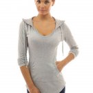2020 Fashion Women Tops Grey Long Sleeve Woman Hoodies