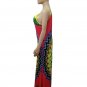 Woman Summer Dashiki Dresses Long Length African Print Boho Dress