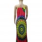 Woman Summer Dashiki Dresses Long Length African Print Boho Dress