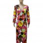 Spring Floral Printing Boho Dresses Split Sleeve Multi-color Floral Maxi Dress