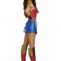 Sexy Woman Super Hero Fancy Dress DC Comic Wonder Woman Costume