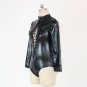 Plus Size XL 2XL Black Long Sleeve Latex Bodysuit Rubber Flexible Catsuit Catwomen Costume W850842