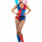 Sexy Sequin Harley Quinn Bodysuit Halloween America Movie Costume Anime Movie Playsuit